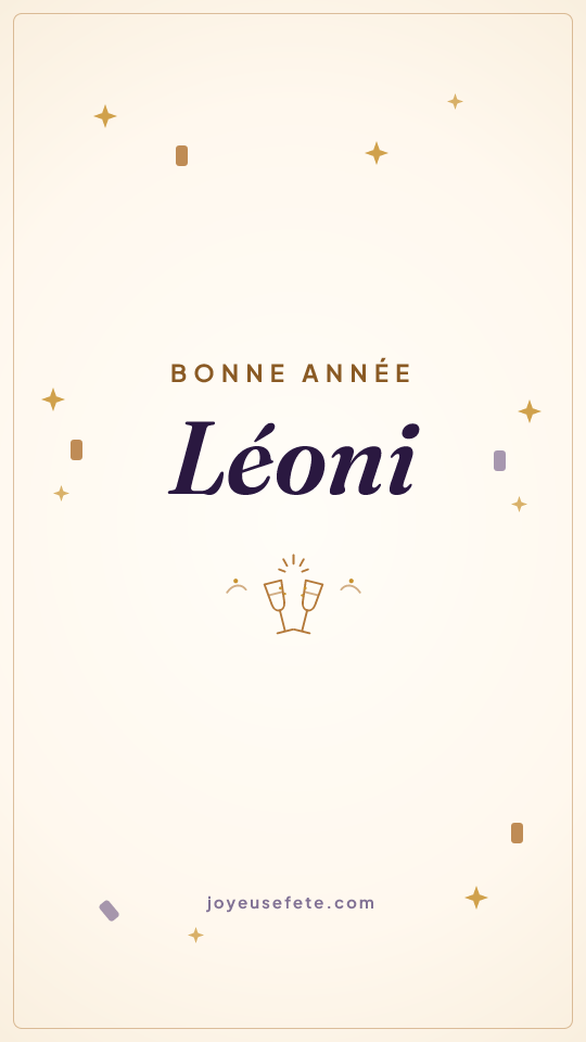 Image « Bonne année Léoni » au format story