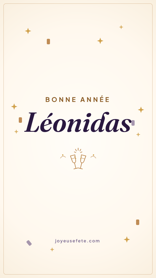 Image « Bonne année Léonidas » au format story