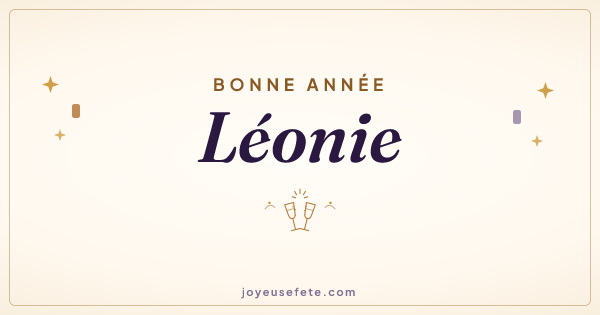 Image « Bonne année Léonie » au format large