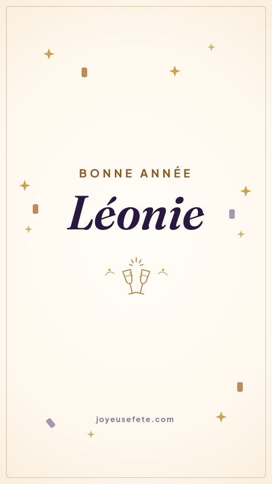 Image « Bonne année Léonie » au format story