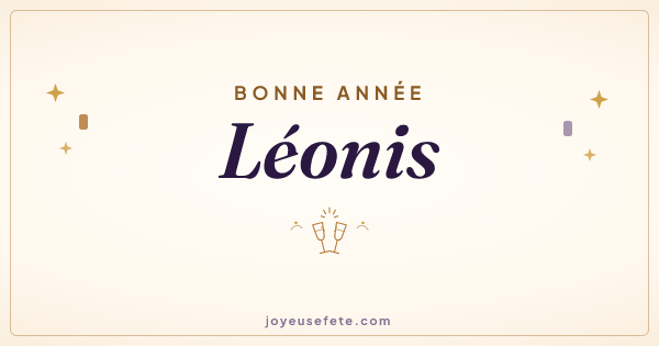 Image « Bonne année Léonis » au format large