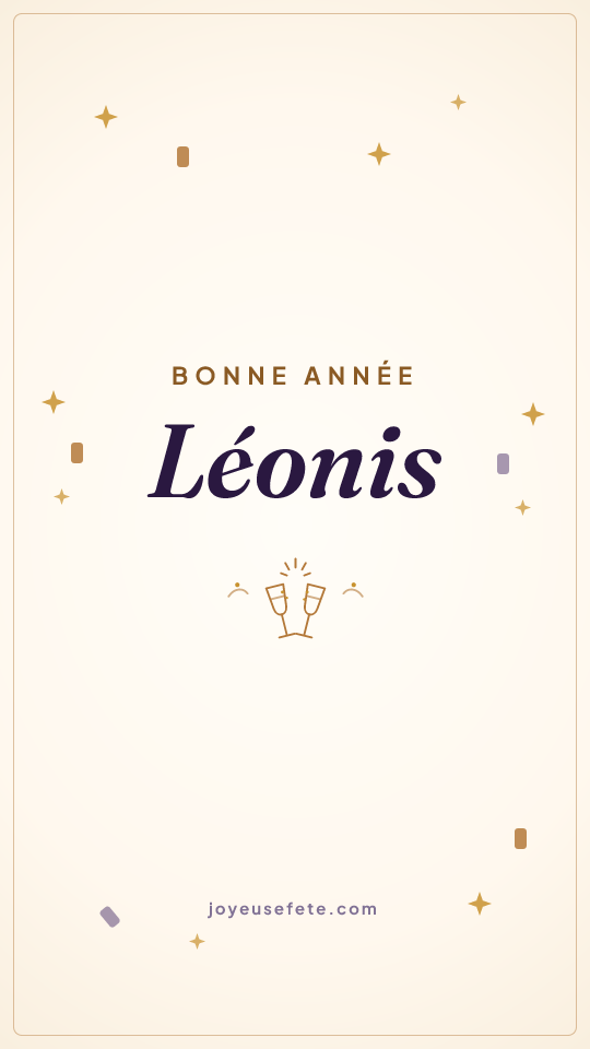 Image « Bonne année Léonis » au format story