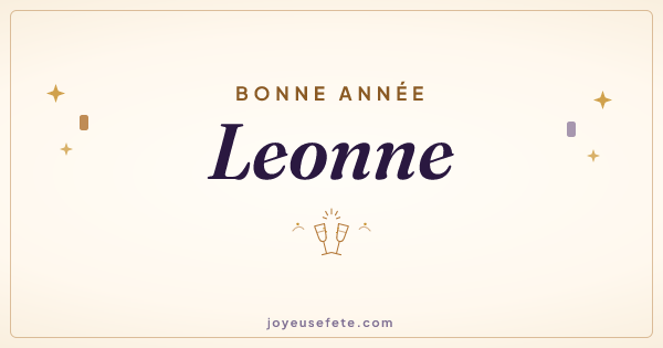 Image « Bonne année Leonne » au format large