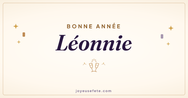 Image « Bonne année Léonnie » au format large