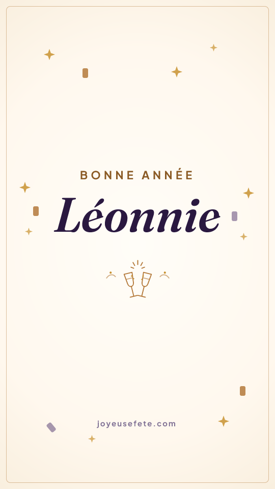 Image « Bonne année Léonnie » au format story