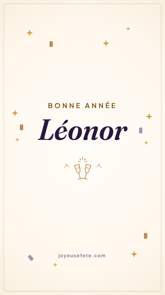 Image « Bonne année Léonor » au format story