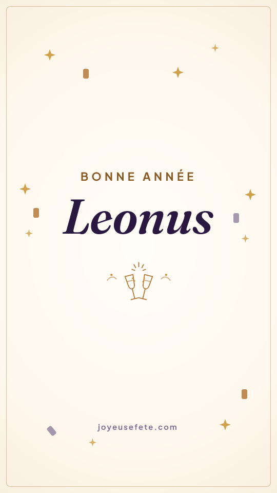 Image « Bonne année Leonus » au format story