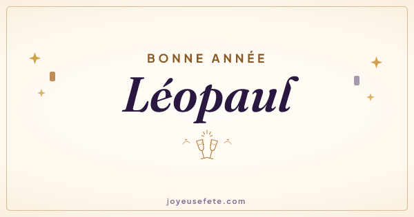 Image « Bonne année Léopaul » au format large