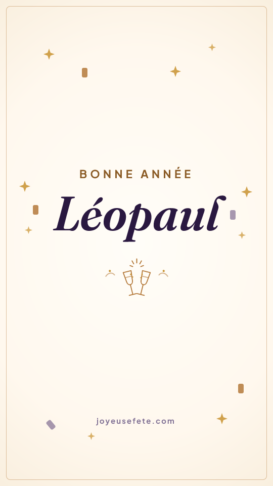 Image « Bonne année Léopaul » au format story