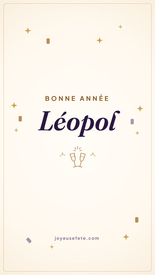 Image « Bonne année Léopol » au format story