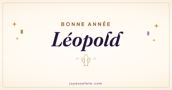 Image « Bonne année Léopold » au format large