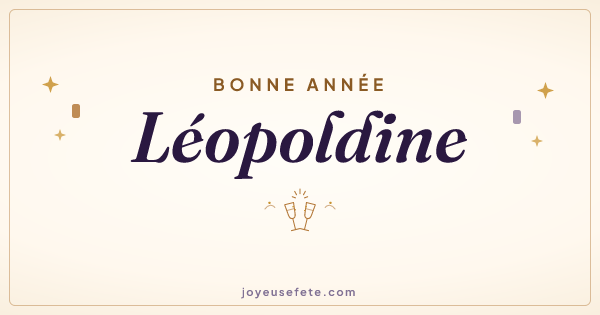 Image « Bonne année Léopoldine » au format large