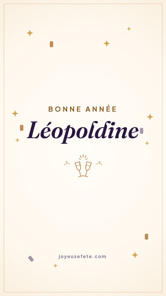 Image « Bonne année Léopoldine » au format story