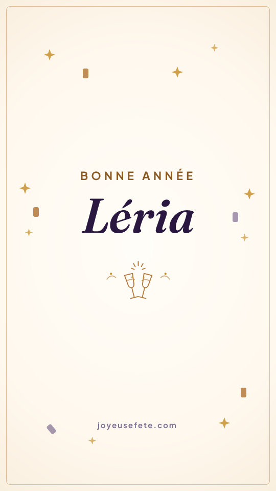 Image « Bonne année Léria » au format story