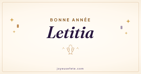 Image « Bonne année Letitia » au format large