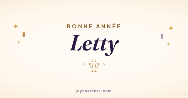 Image « Bonne année Letty » au format large