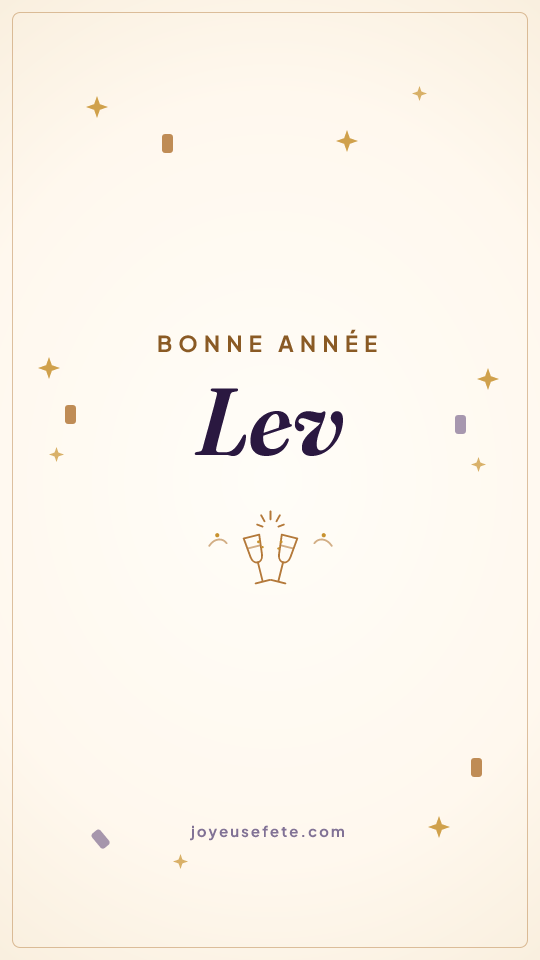 Image « Bonne année Lev » au format story
