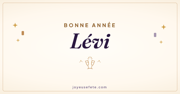 Image « Bonne année Lévi » au format large