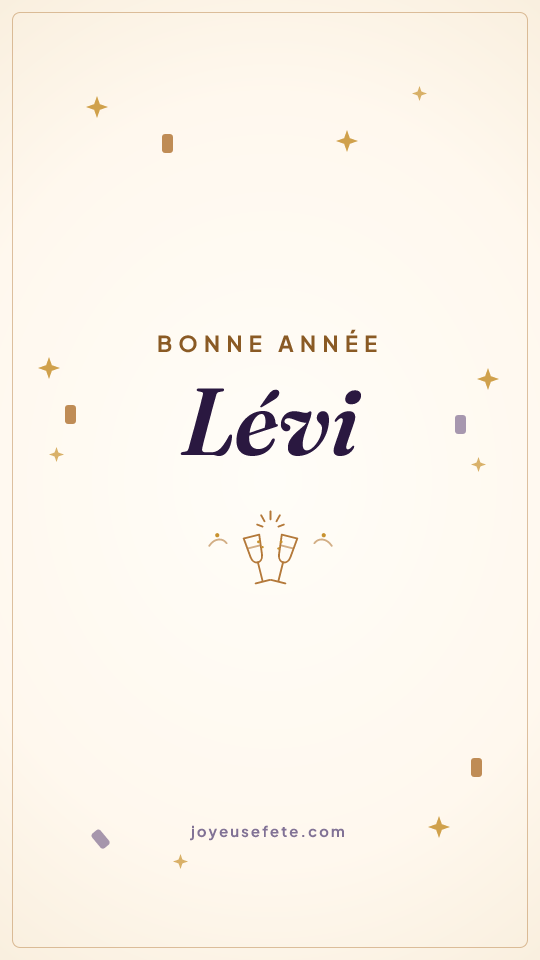 Image « Bonne année Lévi » au format story