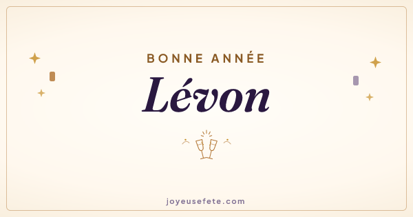 Image « Bonne année Lévon » au format large