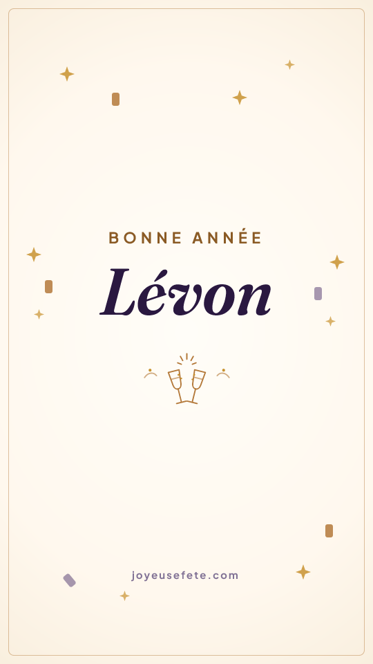Image « Bonne année Lévon » au format story