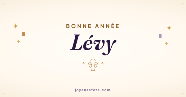 Image « Bonne année Lévy » au format large