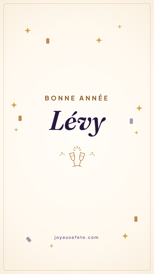 Image « Bonne année Lévy » au format story