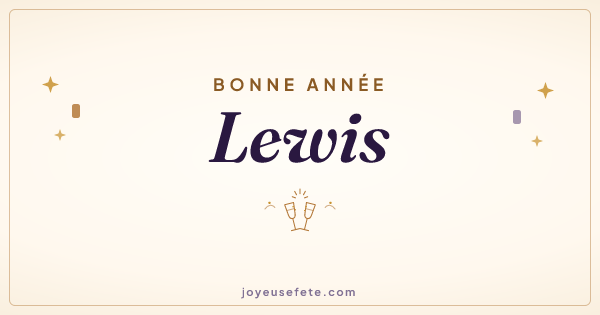 Image « Bonne année Lewis » au format large