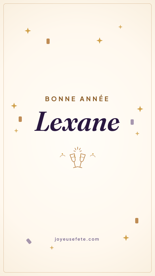 Image « Bonne année Lexane » au format story