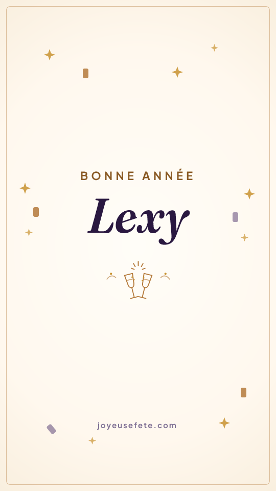 Image « Bonne année Lexy » au format story