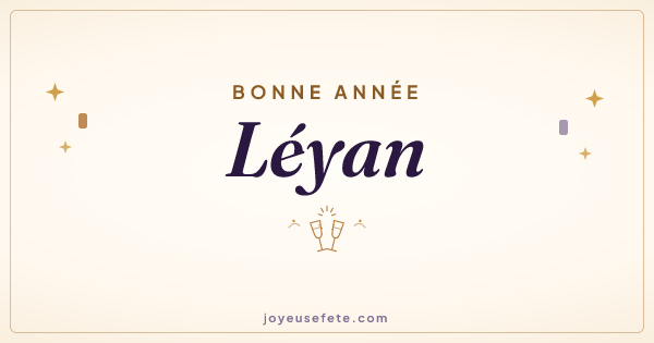 Image « Bonne année Léyan » au format large