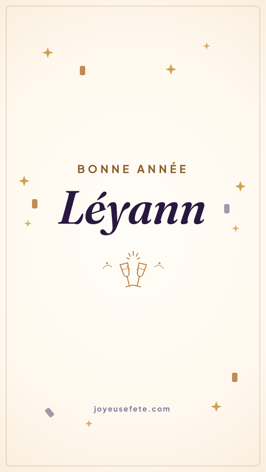 Image « Bonne année Léyann » au format story