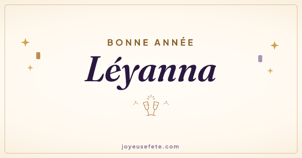 Image « Bonne année Léyanna » au format large