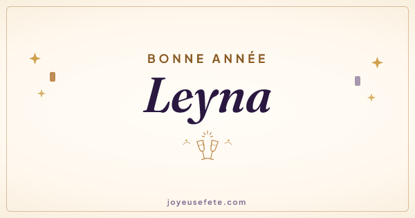 Image « Bonne année Leyna » au format large