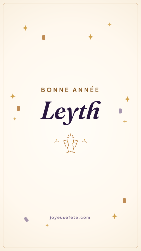 Image « Bonne année Leyth » au format story