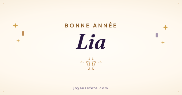 Image « Bonne année Lia » au format large