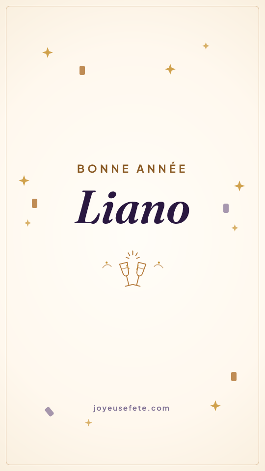 Image « Bonne année Liano » au format story