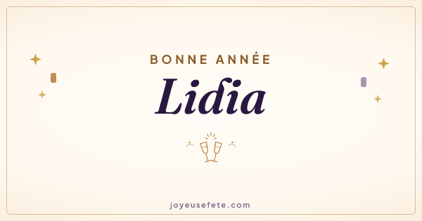 Image « Bonne année Lidia » au format large