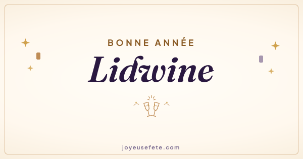 Image « Bonne année Lidwine » au format large
