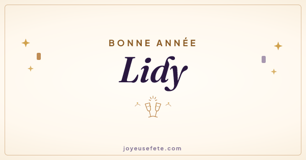 Image « Bonne année Lidy » au format large