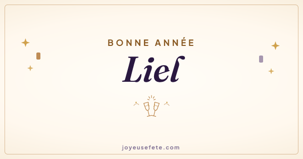 Image « Bonne année Liel » au format large