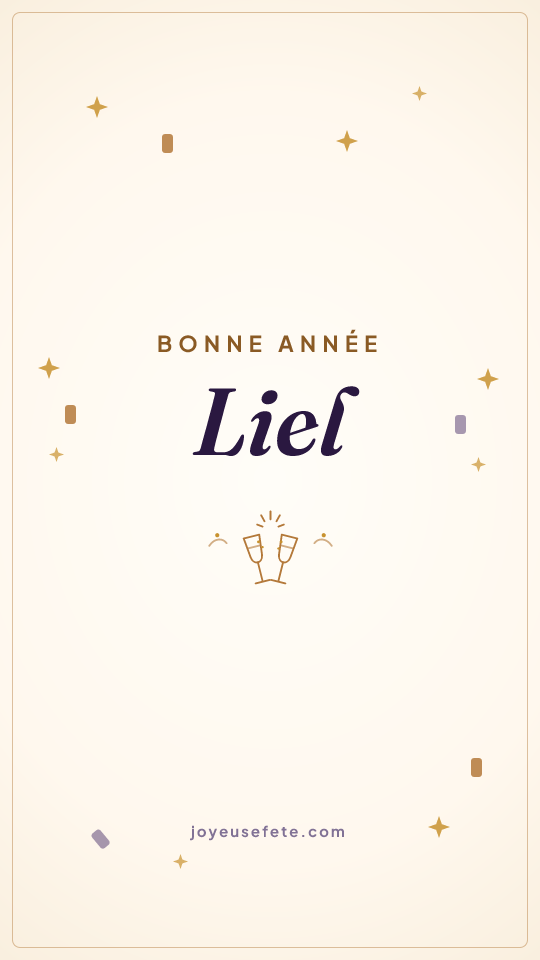 Image « Bonne année Liel » au format story
