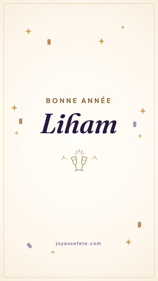 Image « Bonne année Liham » au format story