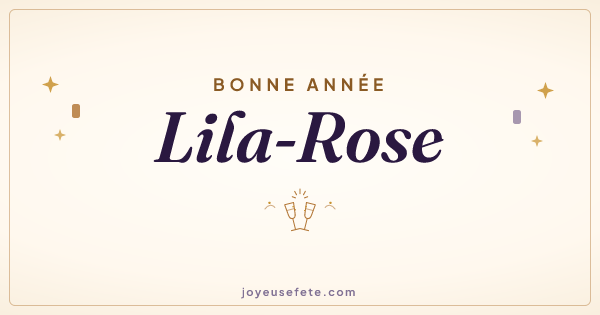 Image « Bonne année Lila-Rose » au format large