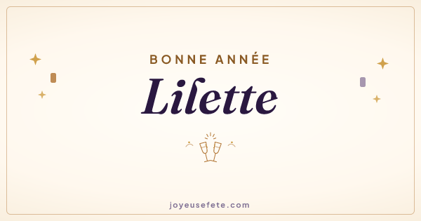 Image « Bonne année Lilette » au format large