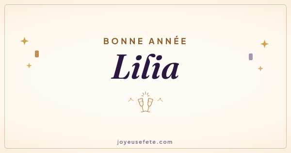 Image « Bonne année Lilia » au format large