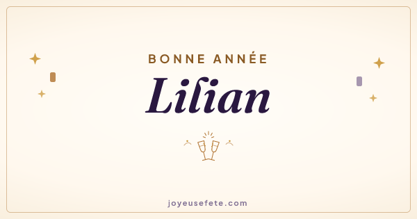 Image « Bonne année Lilian » au format large
