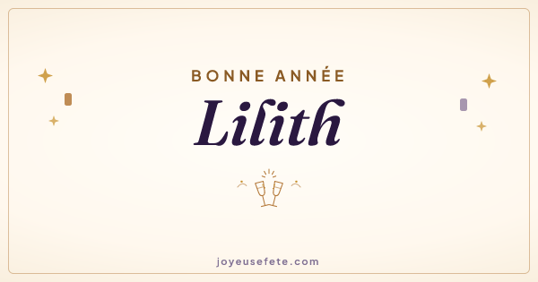 Image « Bonne année Lilith » au format large