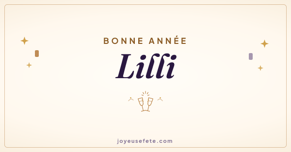 Image « Bonne année Lilli » au format large