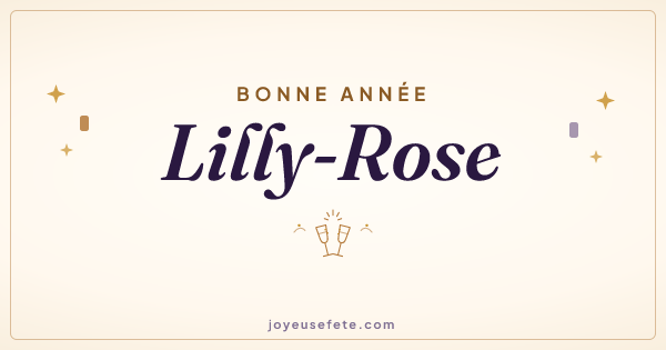 Image « Bonne année Lilly-Rose » au format large
